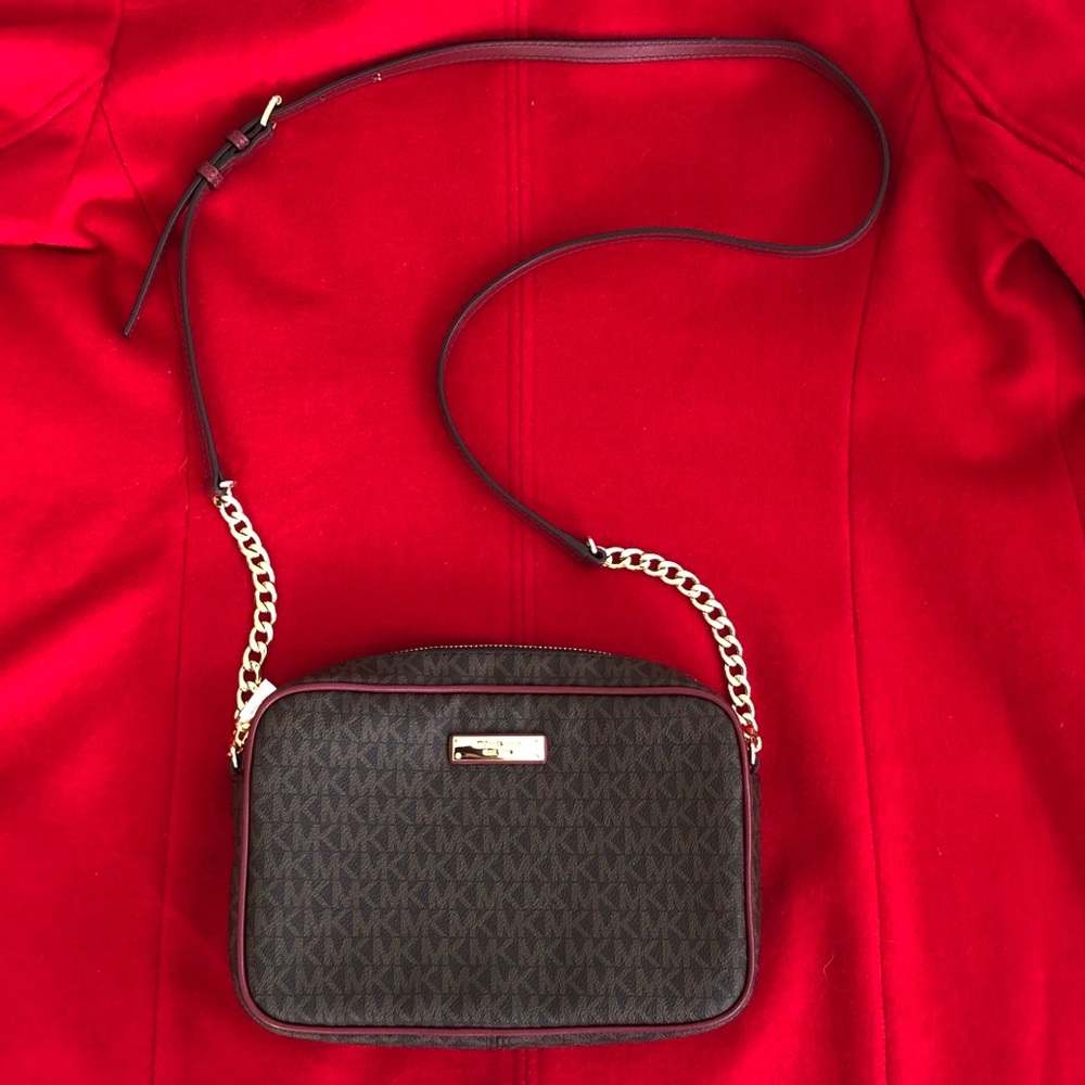 Michael Kors leather cross-body purse